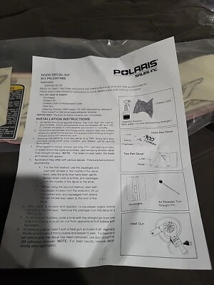 NUEVO EN STOCK KIT CALCOMANÍAS CAPÓ MOTO NIEVE INDY POLARIS 2000 600 XC SP GENUINO 2201488 Foto 1 de 4