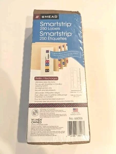 Smead 66006 SmartStrip Refill Label Kit 250 Label Forms/Pack Inkjet Organize - Picture 1 of 4
