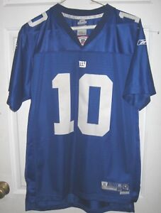 New York Giants NFL Reebok Classic Blue Eli Manning Youth XL Football Jersey