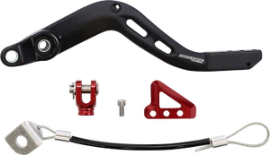 Moose Racing Black/Red Stainless/Aluminum Heavy Duty Brake Pedal 1610-0634 - Picture 1 of 1