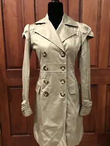 KUT from the Kloth Women's Tan Trench Coat Size Small, Great Fit! Beautiful! - Picture 1 of 11