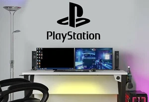 PS Gaming Wall Stickers Play-Station Wall Stickers Murals Decals Kids Gamers Art - Picture 1 of 9
