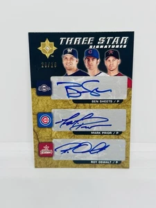 2005 UD Ultimate OSWALT / PRIOR / SHEETS Three Star Signatures Auto 20/20 - Picture 1 of 2