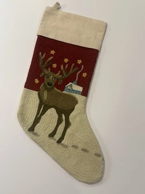 MEDIAS DE NAVIDAD GRANERO CERÁMICA CREWEL RENO DASHER PRANCER TRUENO RELÁMPER Foto 1 de 4