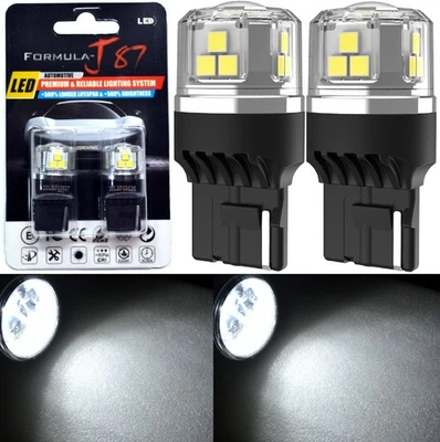 Luz LED 80W 7440 Blanca 5000K Dos Bombillas Señal de Giro Trasero Reemplazar Actualización Foto 1 de 4