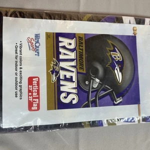 Wincraft Sports Baltimore Ravens 27"x37" Vibrant Vertical Team Flag NFL Football - Picture 1 of 4
