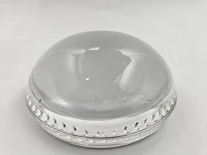 Vintage Round Magnifying Glass Dome Paperweight 3 Inch  - Picture 1 of 6