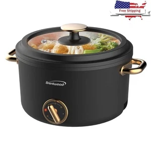 Olla Caliente Eléctrica 2.6Qt Antiadherente 700W Doble Calor Compacto Aparato Nuevo - Imagen 1 de 8