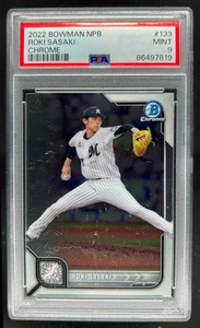 2022 Bowman NPB Nippon Professional Baseball Roki Sasaki Chrome #133 PSA 9 - Picture 1 of 2