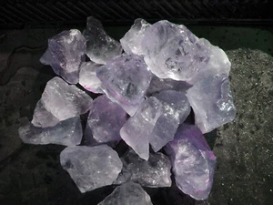 8 oz Amethyst Rough Tumbling Rock from Brazil 1/2 lb - Picture 1 of 3