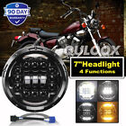 DOT 7 inch Motorcycle LED Headlight Hi-Lo Beam for Honda Shadow Spirit 1100 750