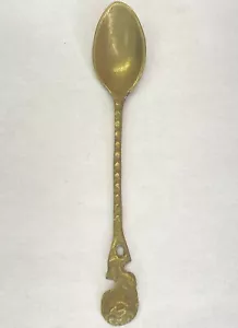 Vintage Bronze Brass Small Spoon - Picture 1 of 7
