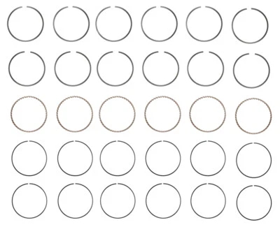 Enginetech C90016 | Premium Piston Rings for 88-98 Mazda 3.0L V6 JE | Steel Top - Image 1 of 4