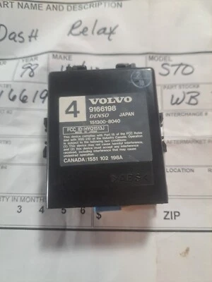Módulo de entrada remota sin llave 98-04 Volvo C70 S70 V70 XC70 Foto 1 de 2