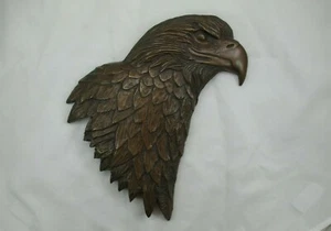 Large Bronze Eagle Sculpture Wall Eagle Signed Von Behr 073E - Picture 1 of 12
