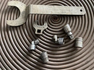 Lot Of 6 Snap-on Sockets Crows Feet Wrench Drive - See PICS - Bild 1 von 5