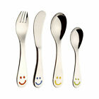 Berghoff Kids Stainless Steel Smile Design Cutlery Set of 4 Piece Silver