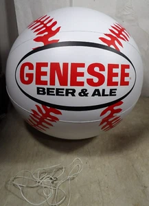 VTG 1970s80s Genesee Beer & Ale Large Inflatable 14" Baseball NOS Display - Picture 1 of 6