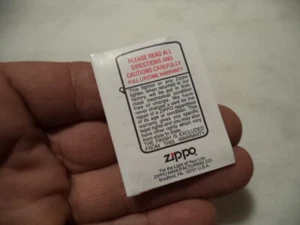 ZIPPO GARANZIA WARRANTY PER BOX MODELLO VINTAGE NEW NUOVI 3 - Picture 1 of 3