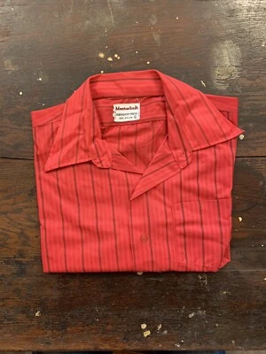 Vintage 1960s Masterbuilt Nylon Short Sleeve Shirt XL - Image 1 of 4