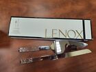 Lenox Silver Peony 2-częściowy zestaw deserowy z pudełkiem Ślub Rocznica Impreza