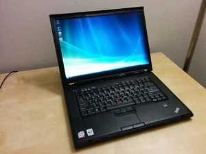 Widescreen Lenovo Thinkpad T61 Laptop 32bit XP Office2010 3GB GdBatWkGr8 2 - Picture 1 of 1