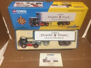 CORGI CLASSICS 1:50 GIBBS OF FRASERBURGH ATKINSON REFRIGERATED BOX TRAILER 28201 - Picture 1 of 6
