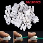 100X Electrical Car Cable Connector Splice Lock Wire Terminals Self-Locking Set