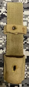 GENUINE WWII GERMAN WEHRMACHT AFRIKA KORPS K98 98K MAUSER CANVAS TROPICAL FROG. - Foto 1 di 10