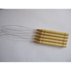  5 Pcs Bamboo Crochet Hooks for Hair Pulling Needle Threader