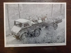 Foto de fábrica original Daimler-Benz U25 / 401 Unimog 25 CV / foto de prensa operación forestal - Imagen 1 de 1