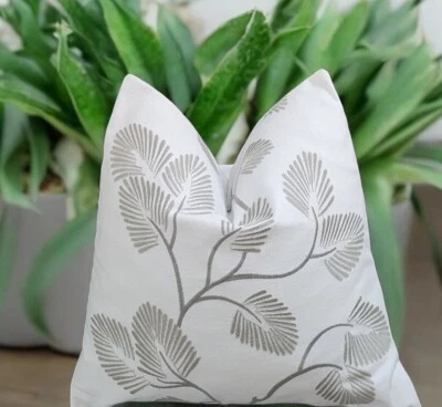 Decorative   Floral Pattern  Embroidered Cushion Cover  45x45cm  - Image 1 of 4