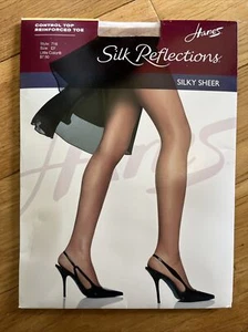 Hanes Silk Reflections Control Top Pantyhose Reinforced Toe Little Color EF - Picture 1 of 3