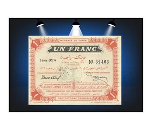 1 Franc TUNISIE 1918 P.36e - Imagen 1 de 2