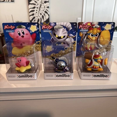 Kirby Amiibo, Meta Knight, King Dedede - Image 1 of 4