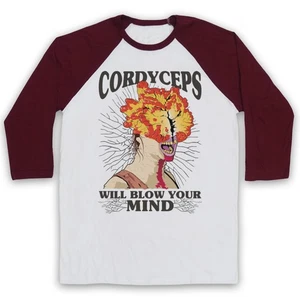 Cordyceps Zombie Fungus Baseball Tee Will Blow Your Mind Last Zombie 3/4 Sleeve - Picture 1 of 8