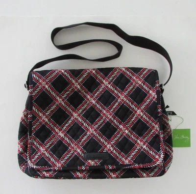 Vera Bradley Minsk Plaid Messenger Bag ~ New with Tags ~ Mint - Image 1 of 4