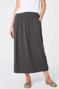 Pure Jill J Jill Maxi Skirt Gray Modal Blend Knit XS Casual Pockets Gray NWT - Picture 1 of 14