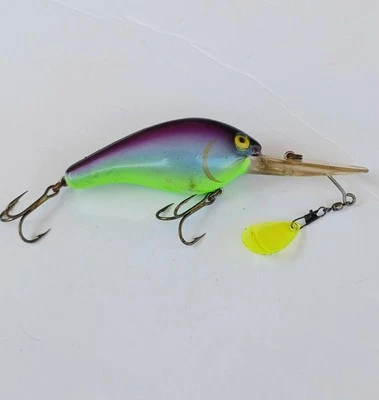 VINTAGE LUHR JENSEN CHOW HOUND LG3 Bagley DB3 Style Deep Diving Crankbait - Image 1 of 2
