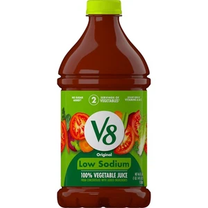 V8 Low Sodium Original 100% Vegetable Juice, 46 fl oz Bottle - Picture 1 of 4