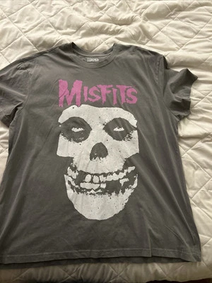 Camiseta Hombre Misfits Gris Talla 3XL Manga Corta Punk Foto 1 de 3