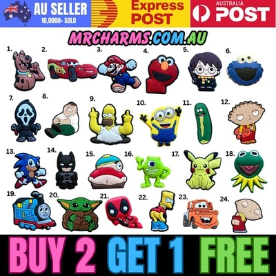 For Jibbitz-Crocs Movie Tv Show Video Game Character Charms Shoe Cake Decoration - image 1 of 3