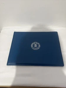 NEW BLUE USAF Air Force Certificate Award holder folder with Air Force Emblem - Picture 1 of 2