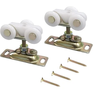 3/4 Inch Sliding Pocket Door Rollers with Top Hanger Replacement Kit - Picture 1 of 6