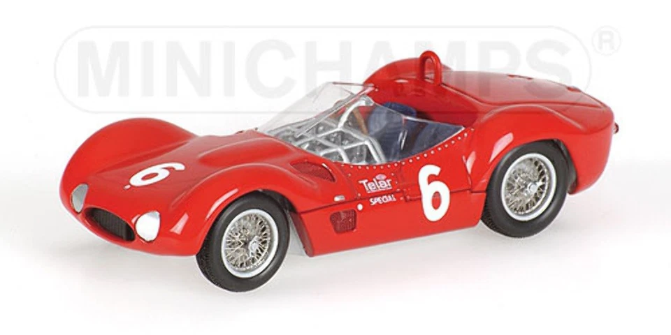 Minichamps 400611206 MASERATI TIPO 61 BIRDCAGE R. PENSKE WINNER MEADOWDALE RACE - Immagine 1 di 1