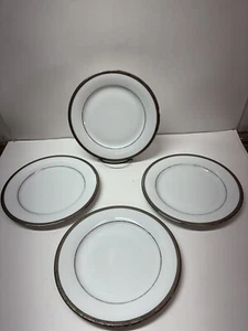 Charter Club Grand Buffet Clásico Platino. 9 platos de ensalada 3/8. Juego de cuatro - Imagen 1 de 10