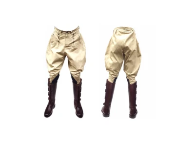 Calças de equitação masculinas cáqui estilo indiano britânico Jodhpurs Jodhpur - Imagem 1 de 4