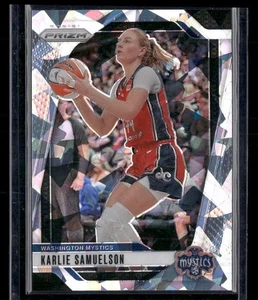2024 Panini Prizm WNBA #82 Karlie Samuelson Ice Prizms Washington Mystics - Picture 1 of 2