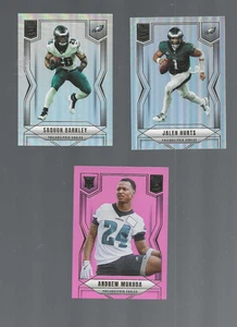 Phila Eagles-2025 Donruss Elite-Jalen Hurts-Saquon Barkley & RC-Andrew Mukuba - Foto 1 di 1