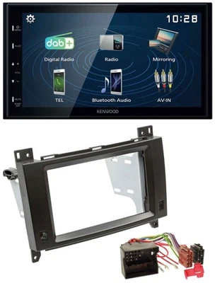 Kenwood 2DIN Bluetooth MP3 USB DAB Autoradio für Mercedes B- A-Klasse 04-12 schw - Bild 1 von 4